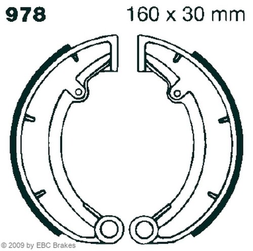 Premium bremsbacken 978 für - 978,